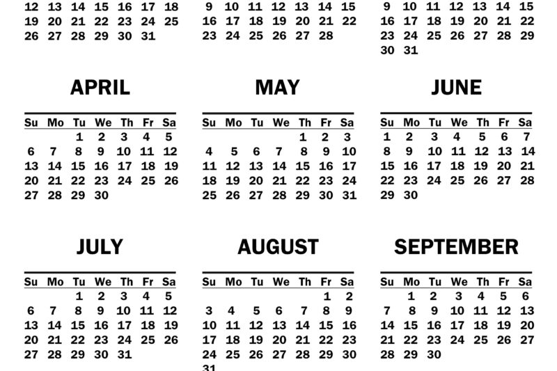 Is There A Printable Calendar In Word